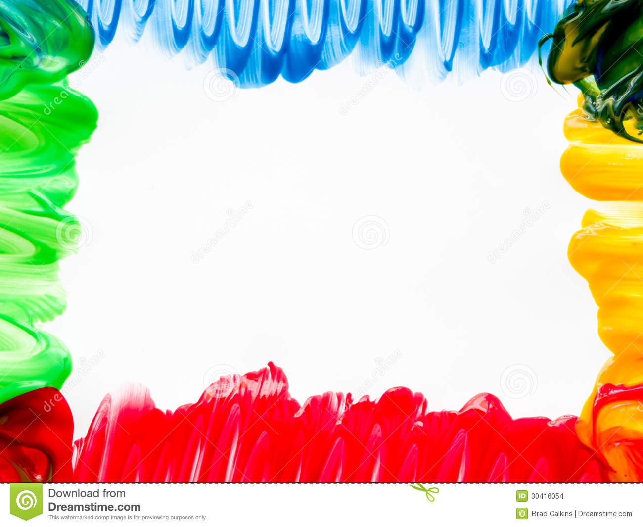 Finger Painting Frame Stock Images   Image  30416054