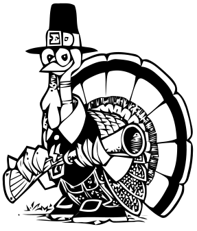 Hilarious Pilgrim Turkey With A Gun Clipart  Comical Turkey With A Big