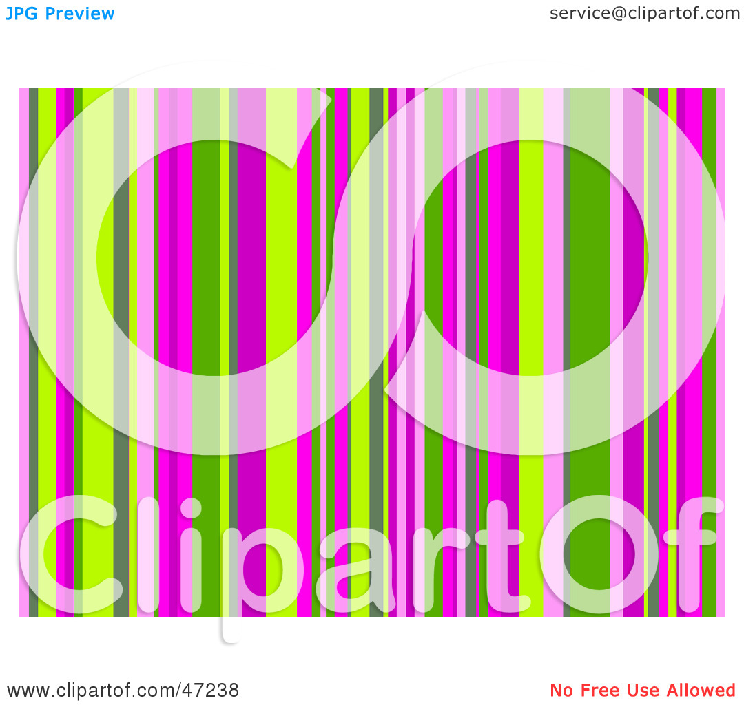 Clipart Illustration Of A Pink And Green Stripe Background By Prawny