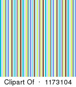 Clipart Of A Purple Green And Blue Stripes Pattern Background Royalty