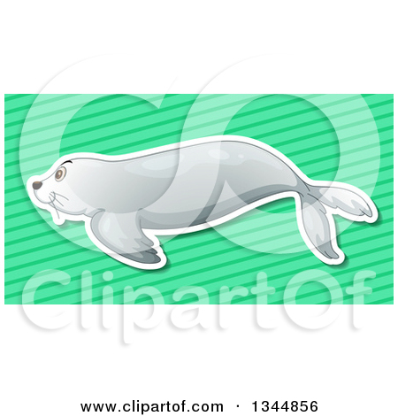Of A Cute Sea Lion   Royalty Free Vector Clipart By Bnp Design Studio