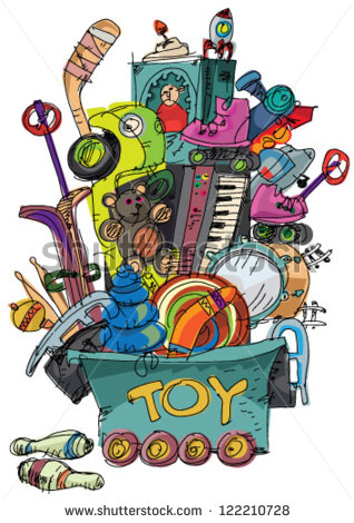 Pile Of Toys Clipart Mass Of Toys   Cartoon