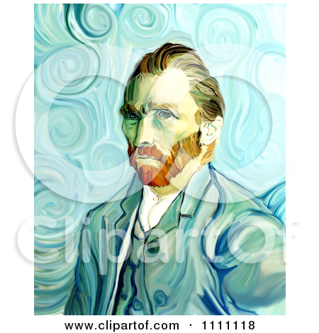 Royalty Free  Rf  Van Gogh Self Portrait Clipart Illustrations