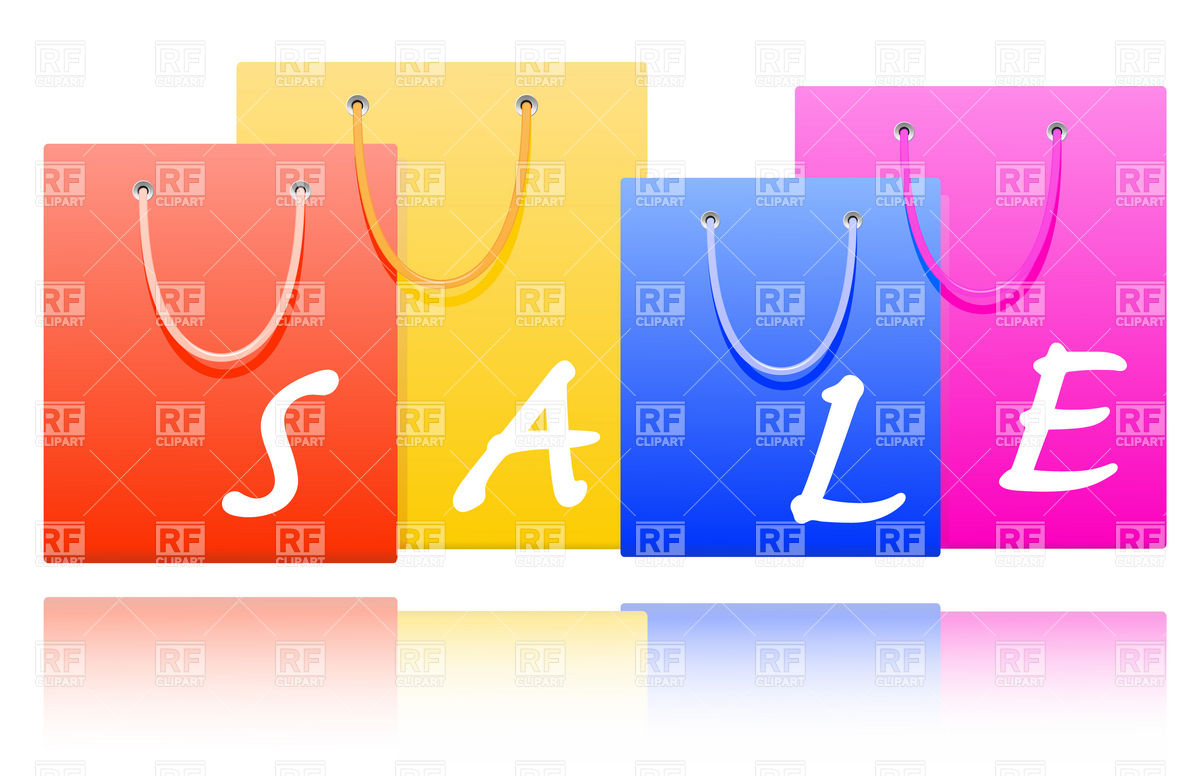 Sale Shopping Bags Download Royalty Free Vector Clipart  Eps