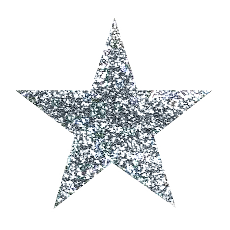 Silver Glitter Star Clipart Silver Sparkly Stars