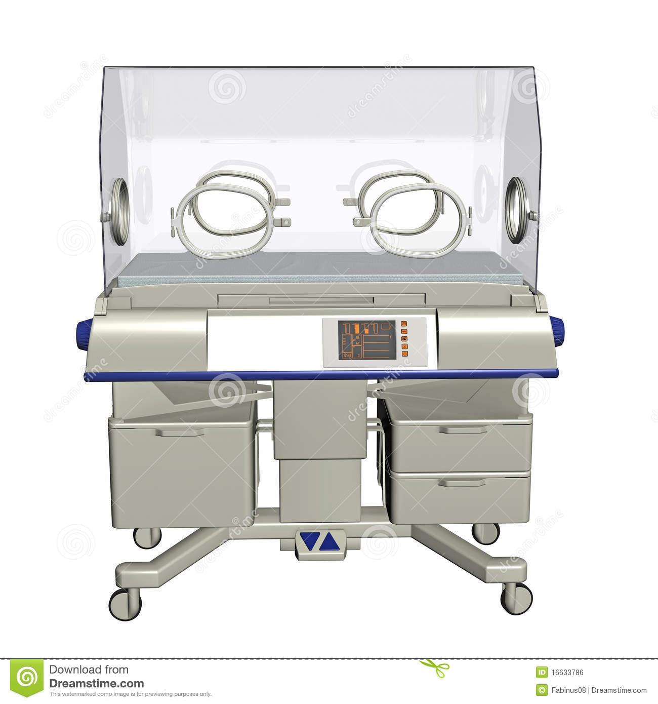 Three Dimensional Infant Incubator Machine With Vital Function