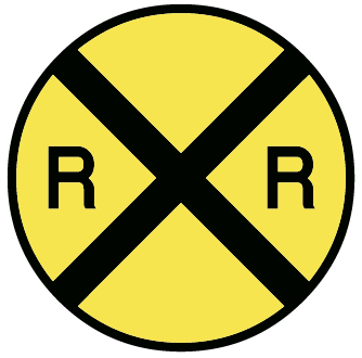 Art   Road Signs Clip Art Images   Graphics   Railroad Crossing Png