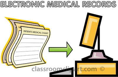 Medical   Patients Electronic Records Computer   Classroom Clipart