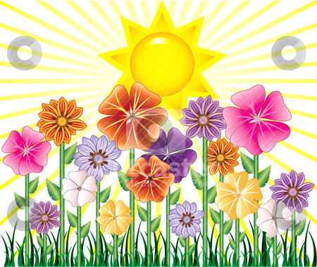 Spring Day Stock Vector Clipart Vector Illstration Of A Spring Day