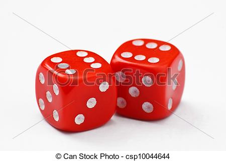Stock Photo Of Double Six Dice   Pair Of Red Dice Thrown To A Double