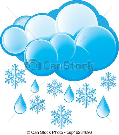 Eps Vectors Of Snow And Rain Icon Csp16234696   Search Clip Art