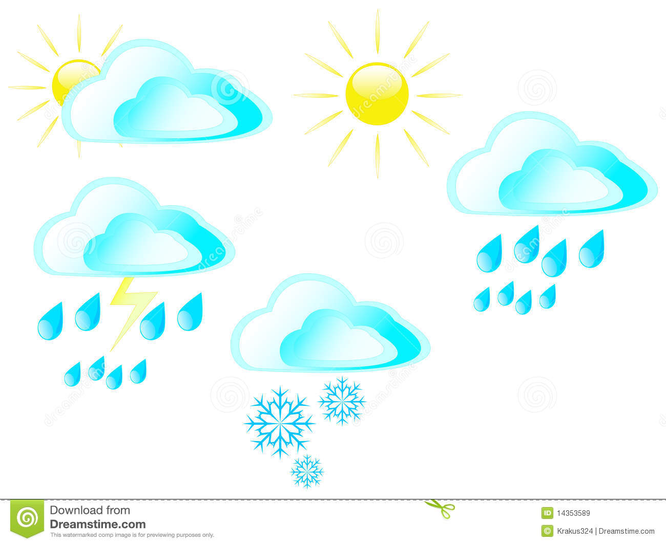 Sun Clouds Rain Snow And Storms Royalty Free Stock Images   Image