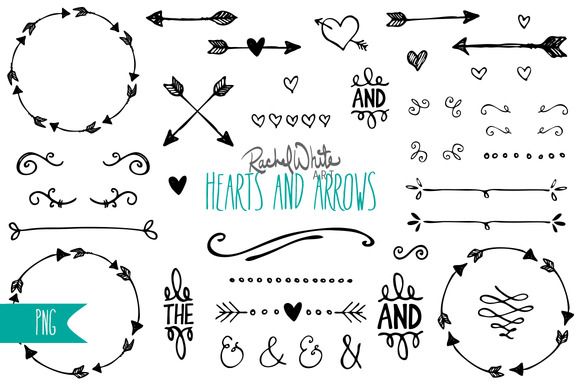 Creative Marketing Vector Heart Clip Art Arrows Vector Arrows    