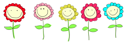 Smiling Flowers Clip Art 540 Jpg