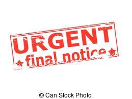 Urgent Final Notice   Rubber Stamp With Text Urgent Final