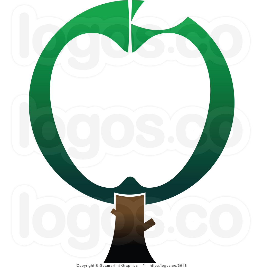Green Apple Tree Clipart Royalty Free Green And White Apple Tree Logo