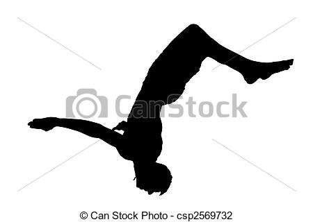 Doing A Somersault To Jump Into The Water Csp2569732   Search Clipart