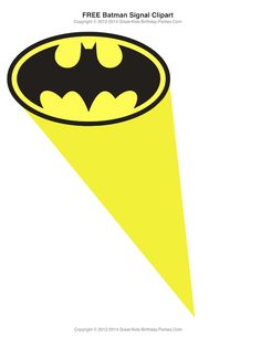 Free Superhero Printables   Bat Signal In The Sky Clipart Lots Of