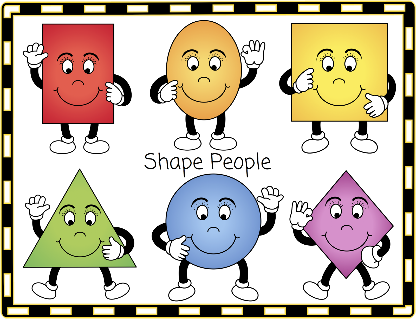 The Shape People  The Shapes Will Size To A3 And Are In Png Format