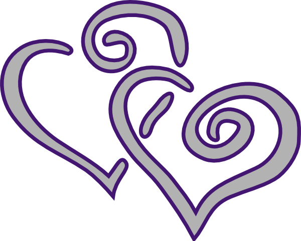 Entwined Hearts Clipart Http   Www Clker Com Clipart Purple Silver