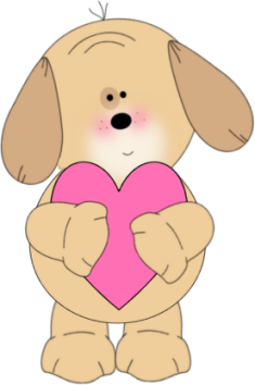 Puppy Valentine Heart   Sweet Valentine S Day Puppy Holding A Pink