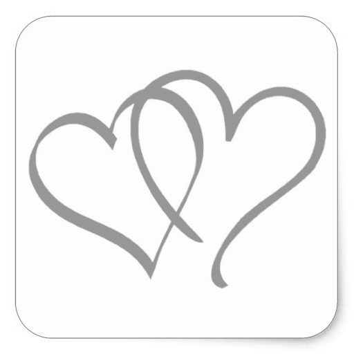 Silver Intertwined Hearts Clip Art Pictures To Like Or Share On