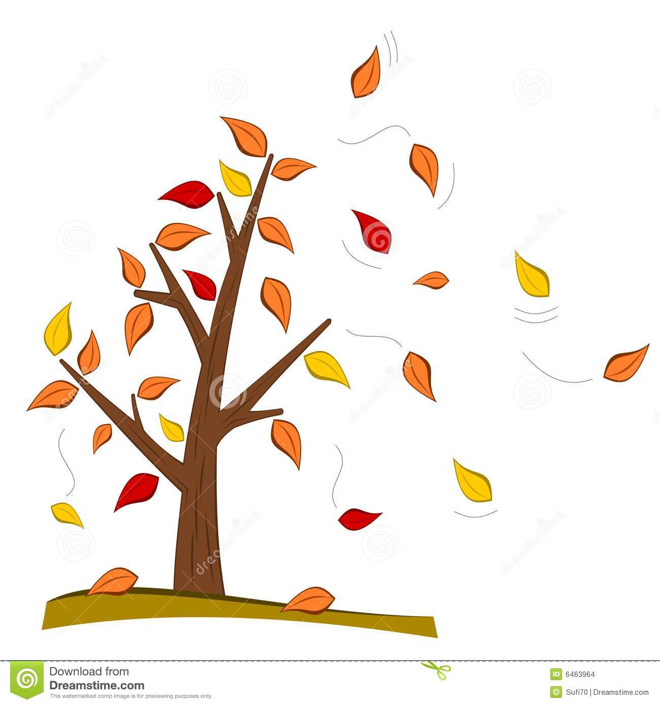 Animated Fall Tree Clip Art Images Tree In The Wind With Falling