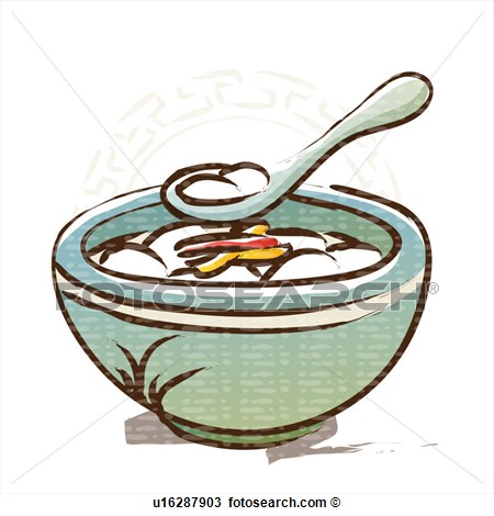 Clipart   Bowl New Year S Day Spoon Traditional Food Korean New