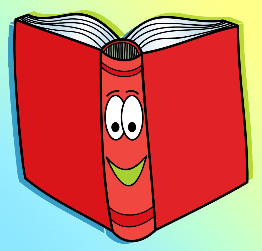 Color Clip Art Cute Book 1 B W Clip Art Basic Words Book B W Unlabeled