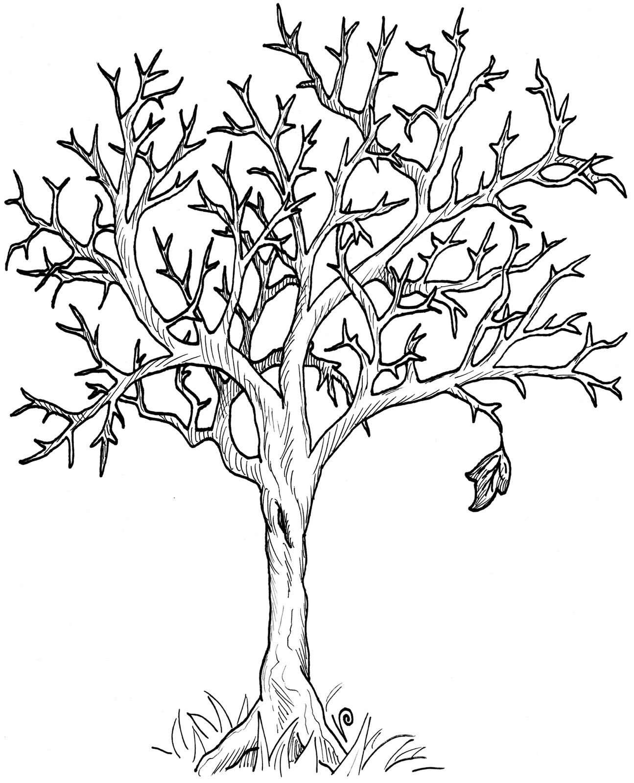 Fall Tree Clipart Black And White Clip Art Club Has Officially