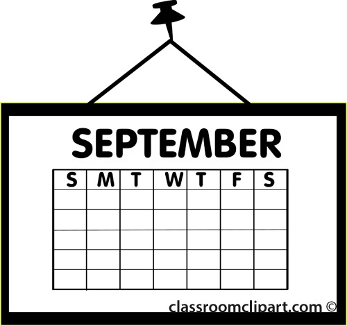 September Calendar Clip Art September Calendar Clipart