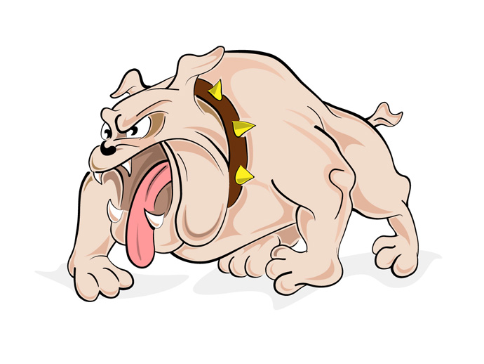 Vector Angry Bulldog
