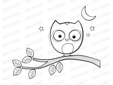 Cute School Owl Clipart Black And White Cute Owls Clip Art Instant