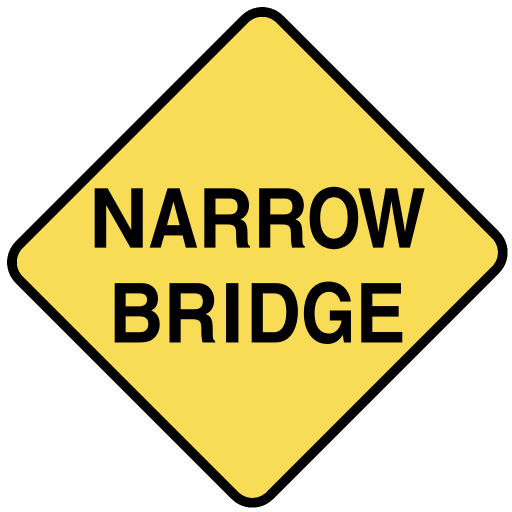 Www Wpclipart Com Travel Us Road Signs Warning Narrow Bridge Png Html