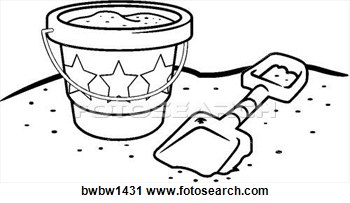 Clipart   Pail And Shovel  Fotosearch   Search Clipart Illustration