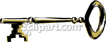 Old Fashioned Skeleton Key Clip Art Royalty Free Clipart Image