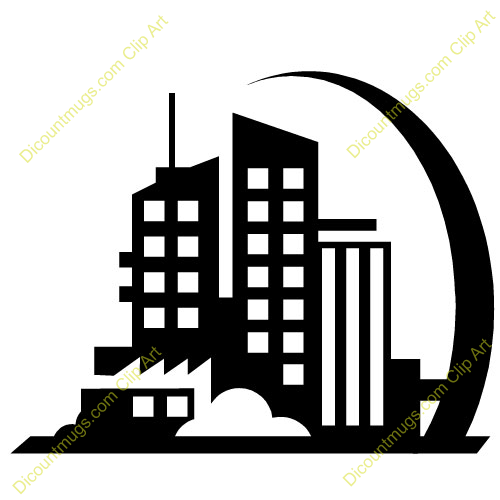 Building Clipart Black And White   Clipart Panda   Free Clipart Images