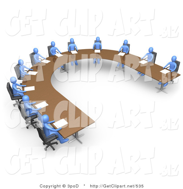     Business Meeting At A Large U Shaped Conference Table By 3pod    535