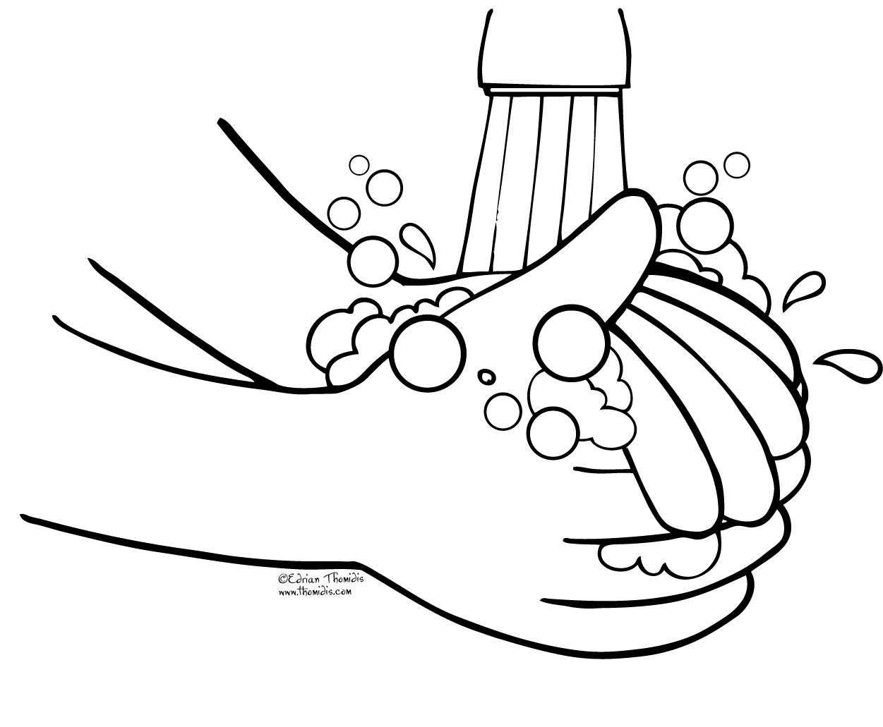 Printable Hand Washing Coloring Pages Clipart   Free Clip Art Images