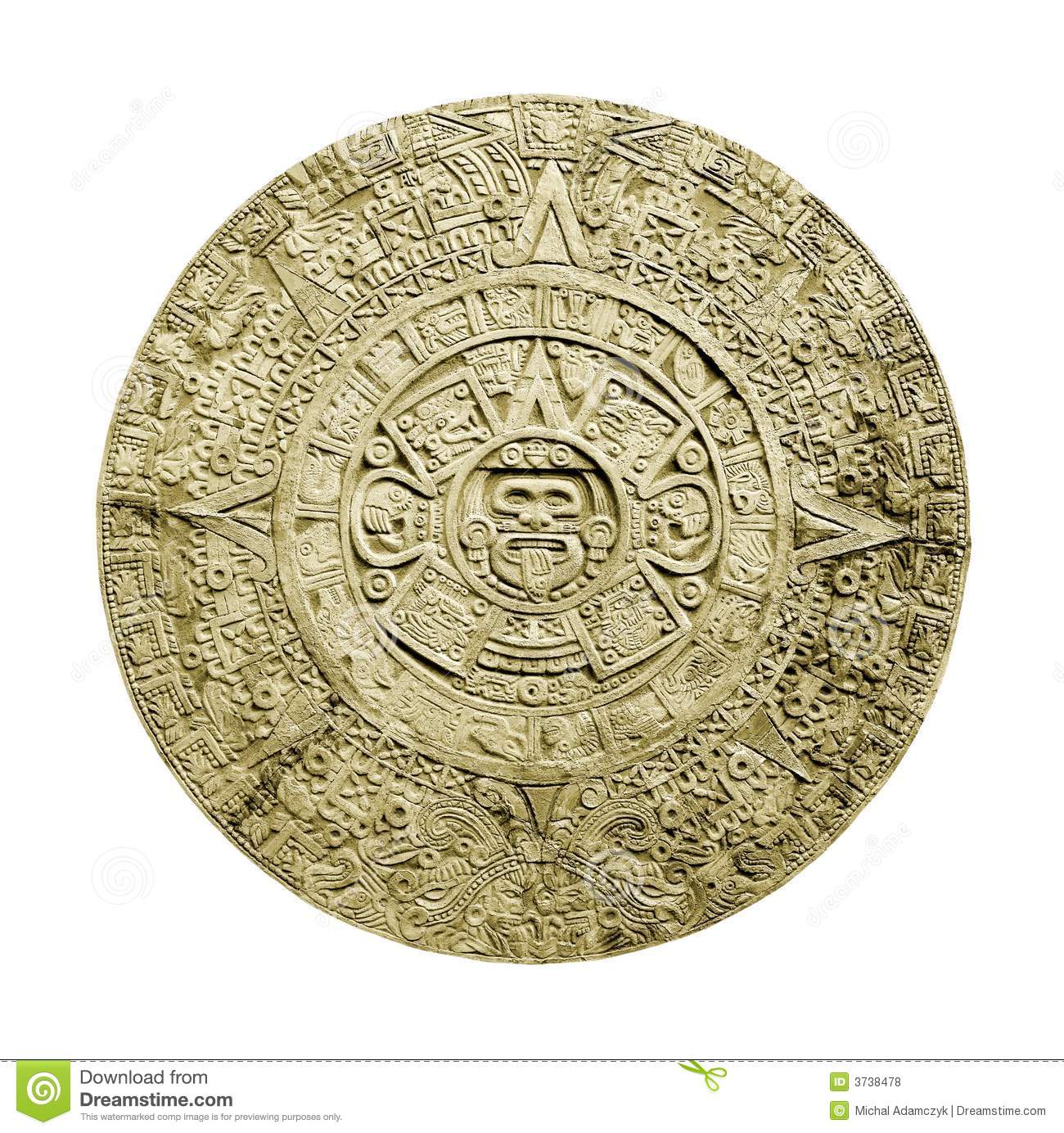 Aztec Calendar Royalty Free Stock Photos   Image  3738478