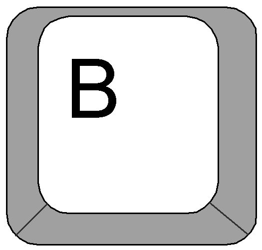 Clipart  Computer Keyboard Keys   Letter B Key