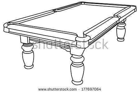 Empty Billiard Isolated Table Stock Photos Illustrations And Vector
