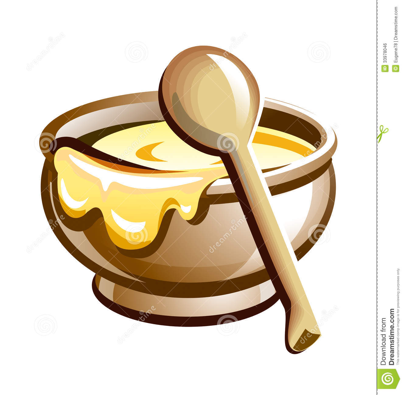 Porridge In The Pot With Wooden Spoon Royalty Free Stock Image   Image