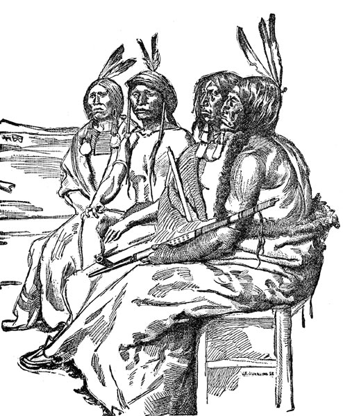 American Indian Clipart  Indians In War Paint
