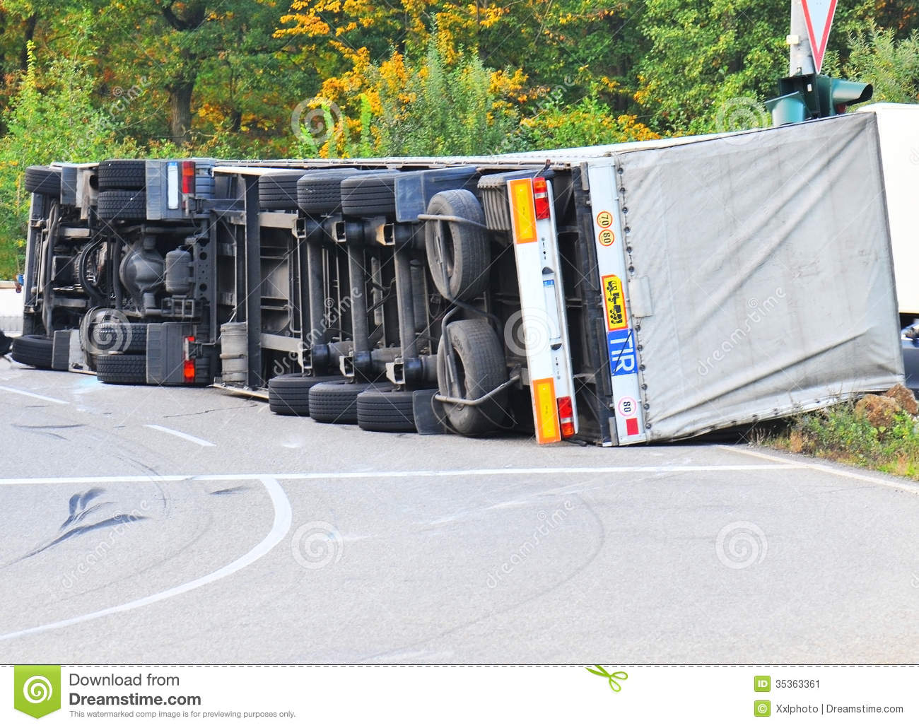 Truck Accident Stock Image   Image  35363361