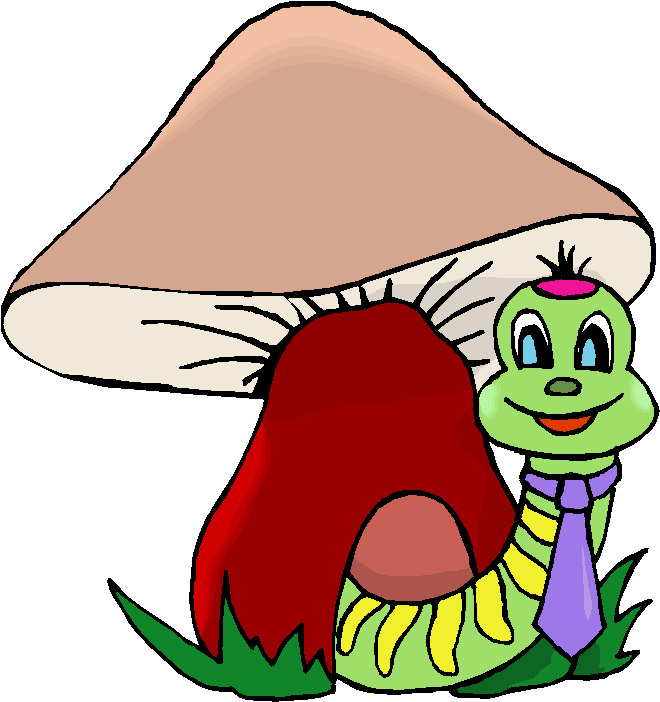 Worm In A Mushroom Free Clipart   Free Microsoft Clipart