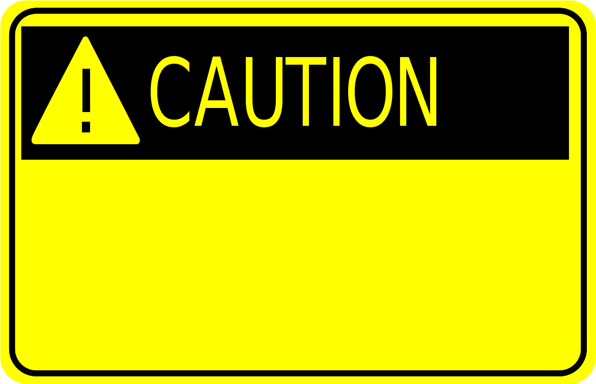 Caution Sign W Exclamation    Signs Symbol Safety Signs Caution Sign W