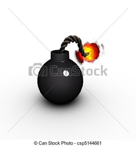 Clipart De 3d Render Vendange Dessin Anim  Style Pirate Bombe