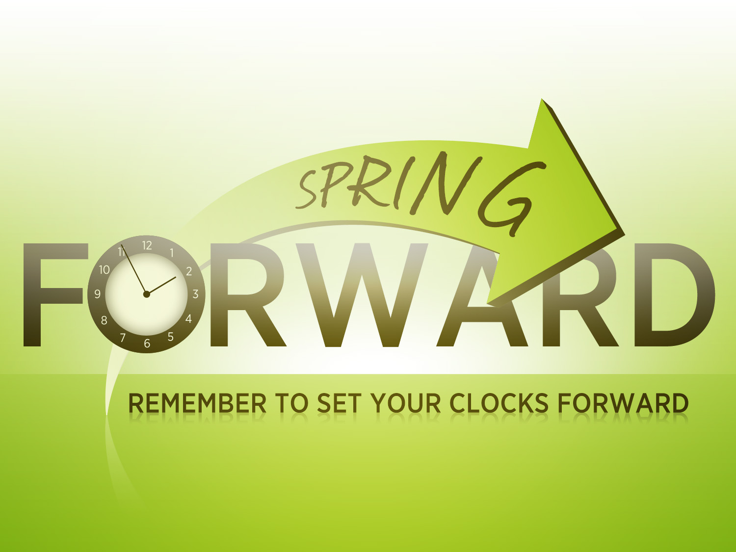 Daylight Savings Spring Forward Clipart Spring Forward Clock   Viewing
