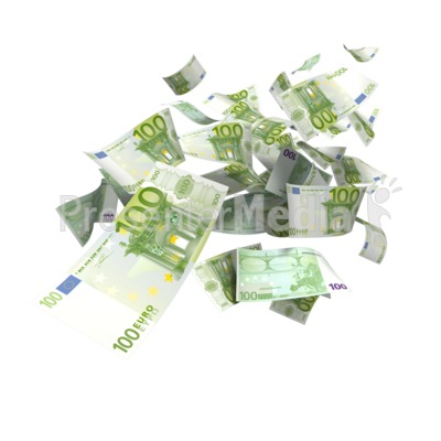 Euro Money Falling   Business And Finance   Great Clipart For
